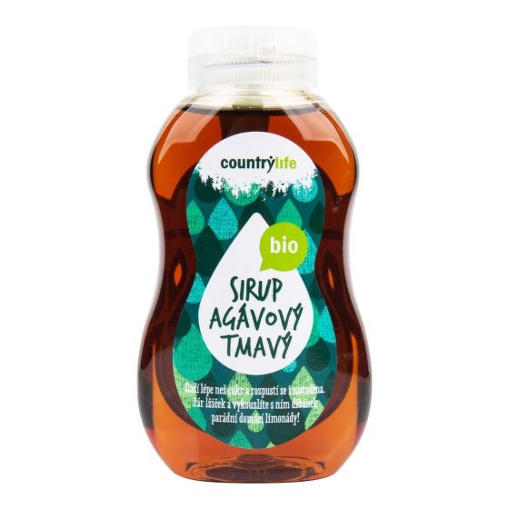 BIO agávový sirup tmavý 250 ml COUNTRY LIFE 